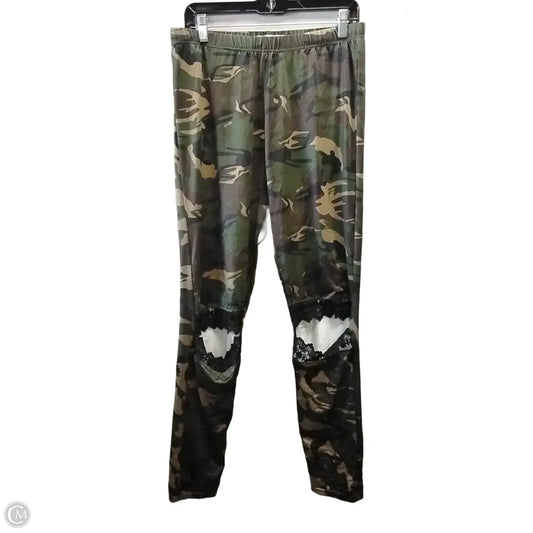 Pants Leggings By Miss Sparkling In Camouflage Print, Size: Xxl