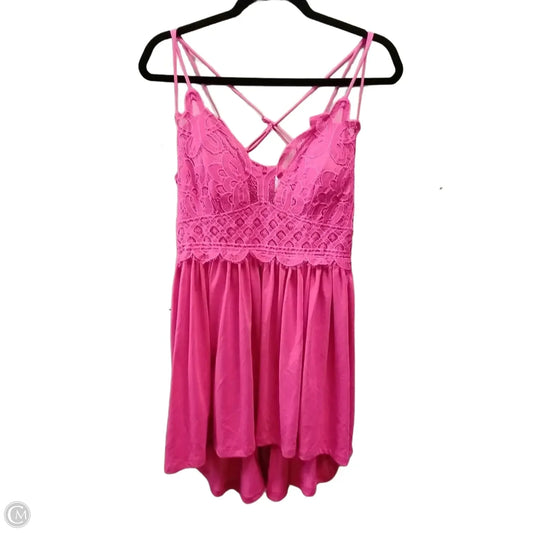 Dress Party Short By Zenana In Pink, Size: 3x