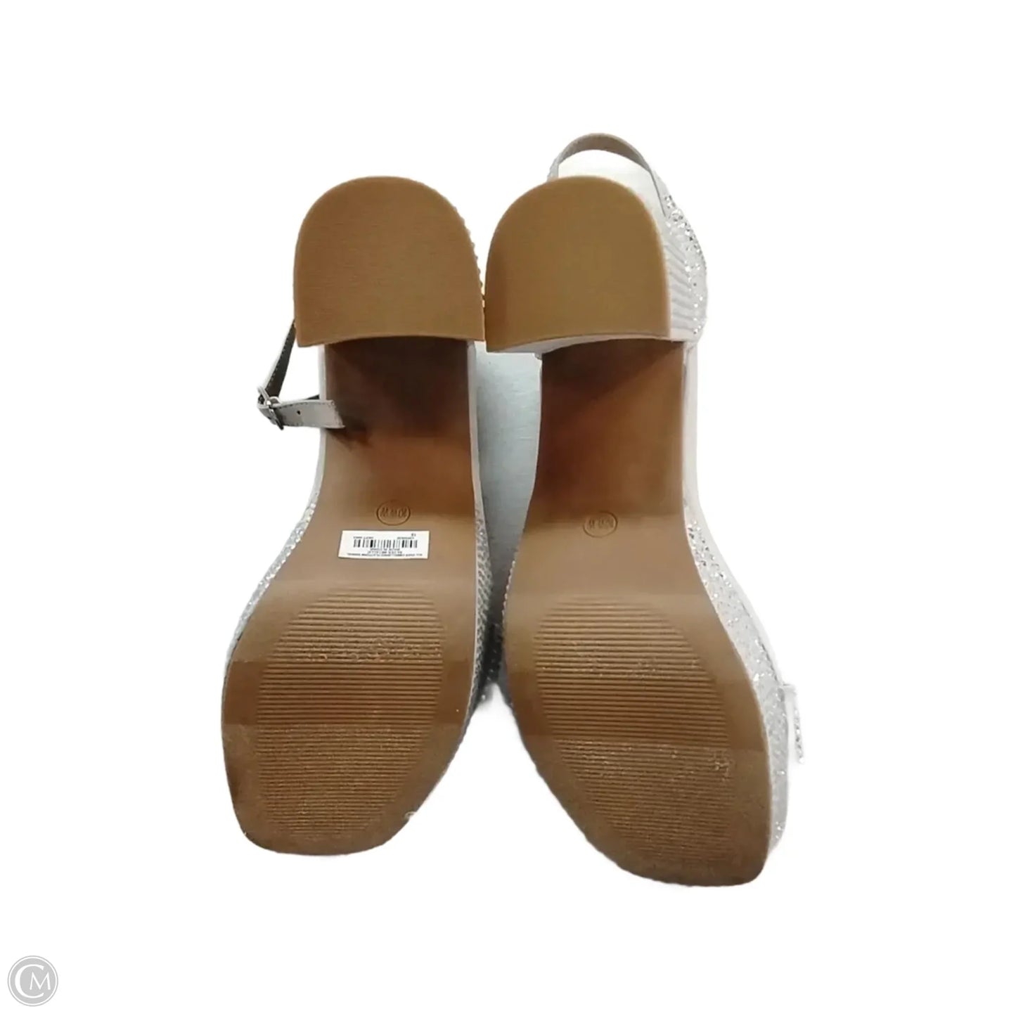 Shoes Heels Block By Torrid In Silver, Size: 10