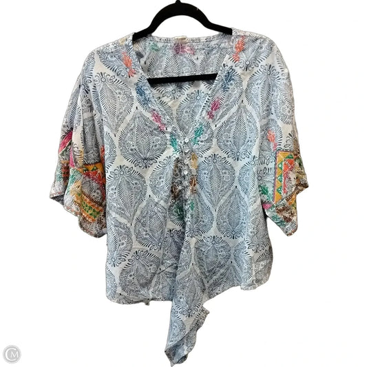 Blouse 3/4 Sleeve By Ivy Jane In Multi-colored, Size: M