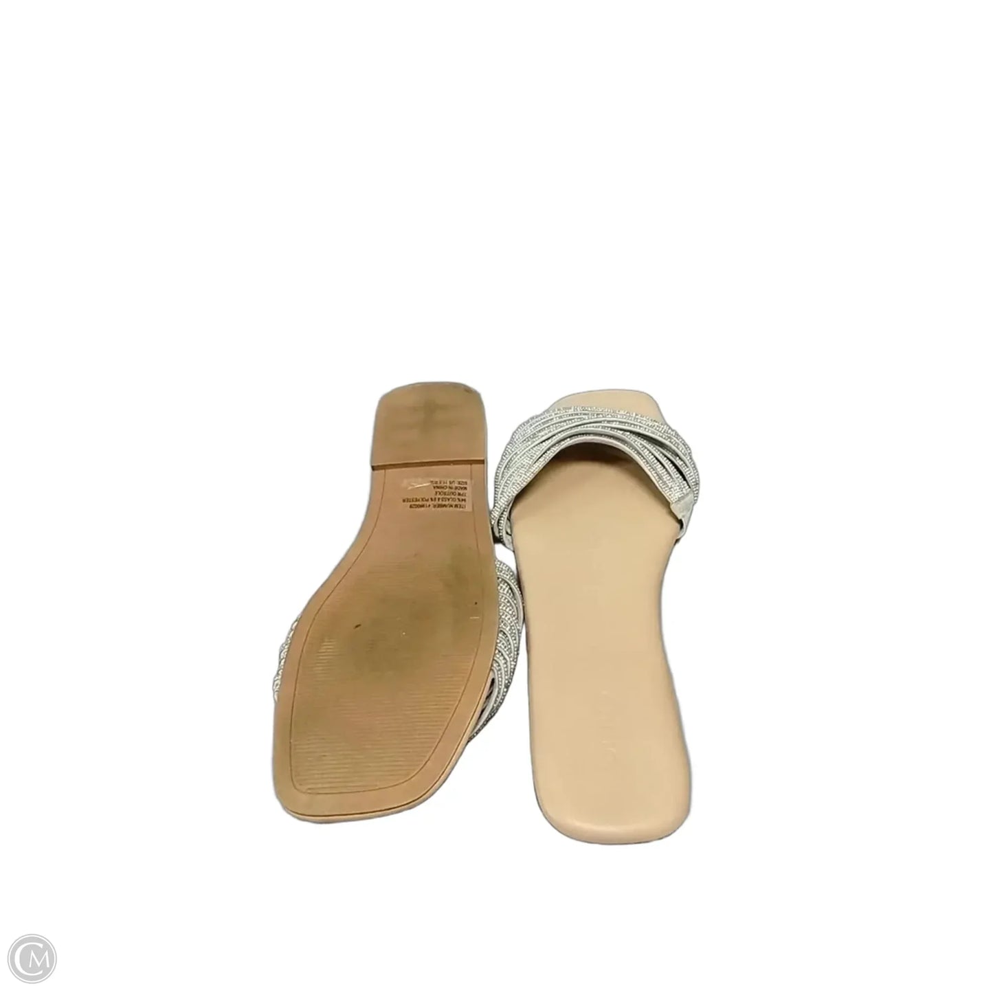 Sandals Flats By Torrid In Silver, Size: 12
