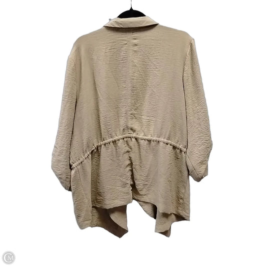 Shawl By Jules & Leopold In Tan, Size: 2x