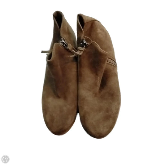 Shoes Heels Kitten By Clothes Mentor In Brown, Size: 5