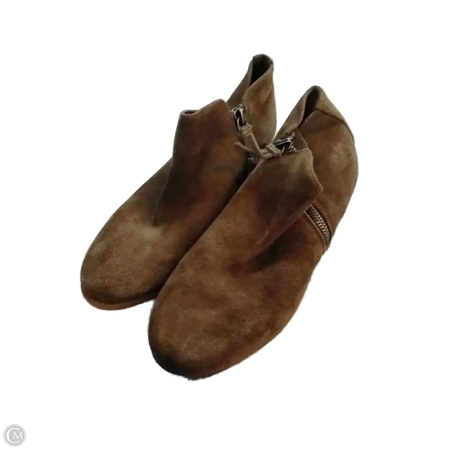 Shoes Heels Kitten By Clothes Mentor In Brown, Size: 5