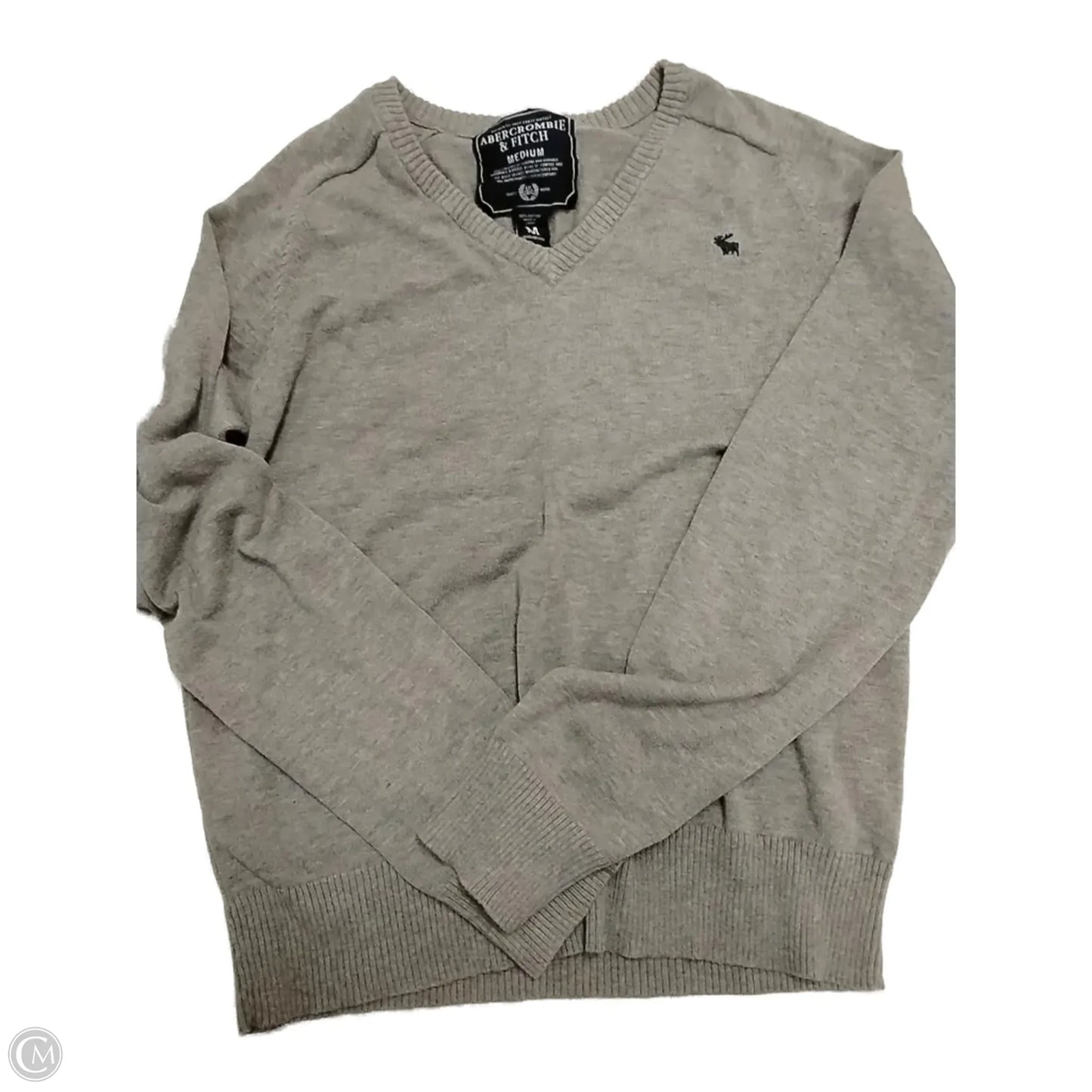 Sweater By Abercrombie And Fitch In Grey, Size: M