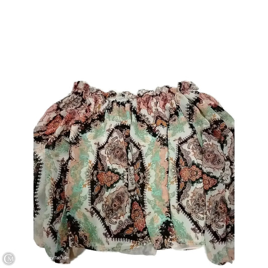 Blouse Long Sleeve By Inc In Paisley Print, Size: Xl