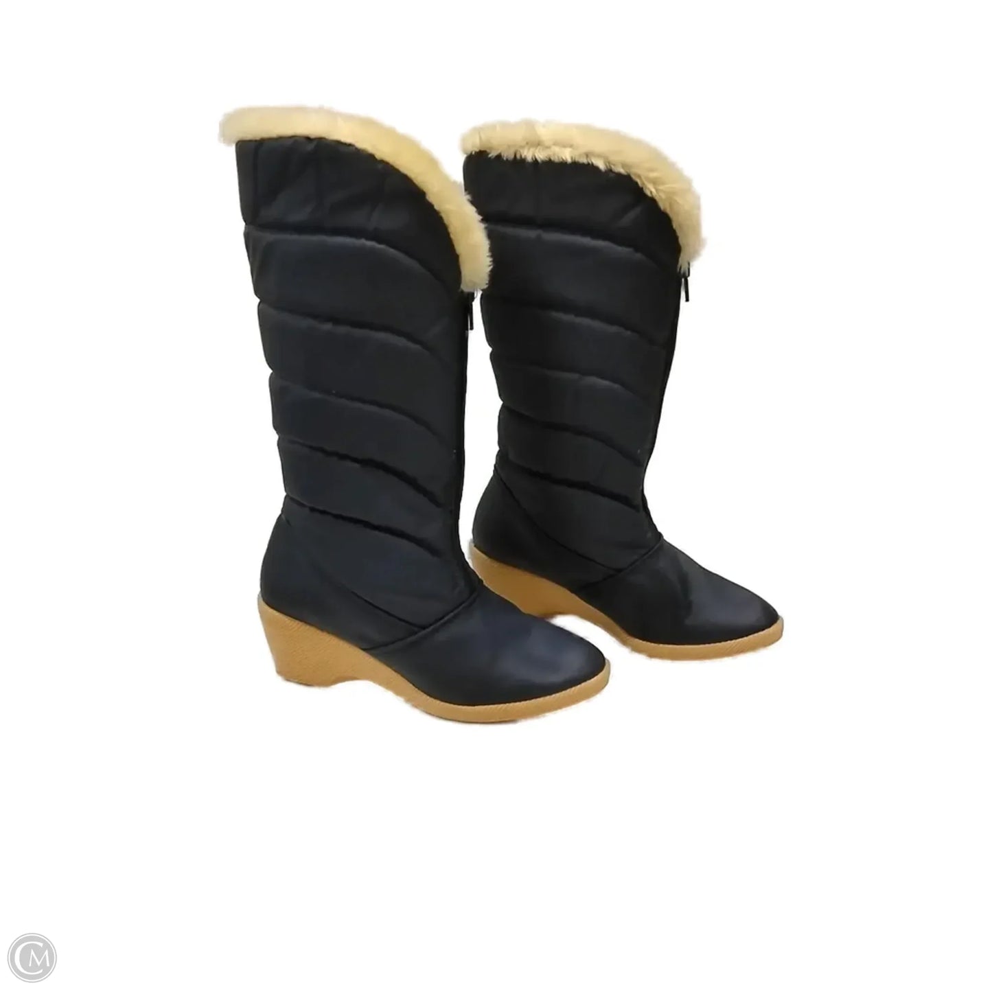 Boots Snow By Clothes Mentor In Navy, Size: 6.5