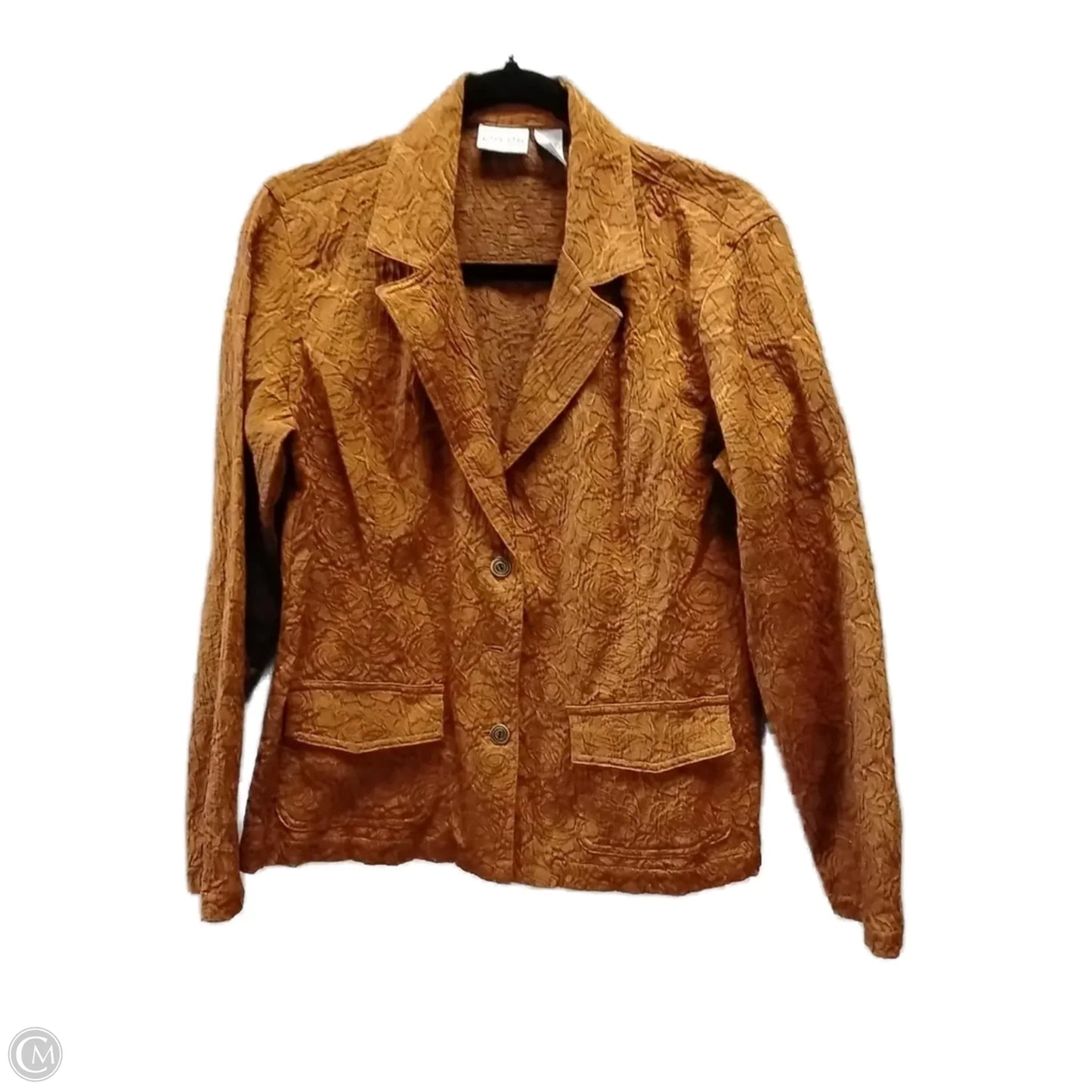 Blazer By Chicos In Copper, Size: M
