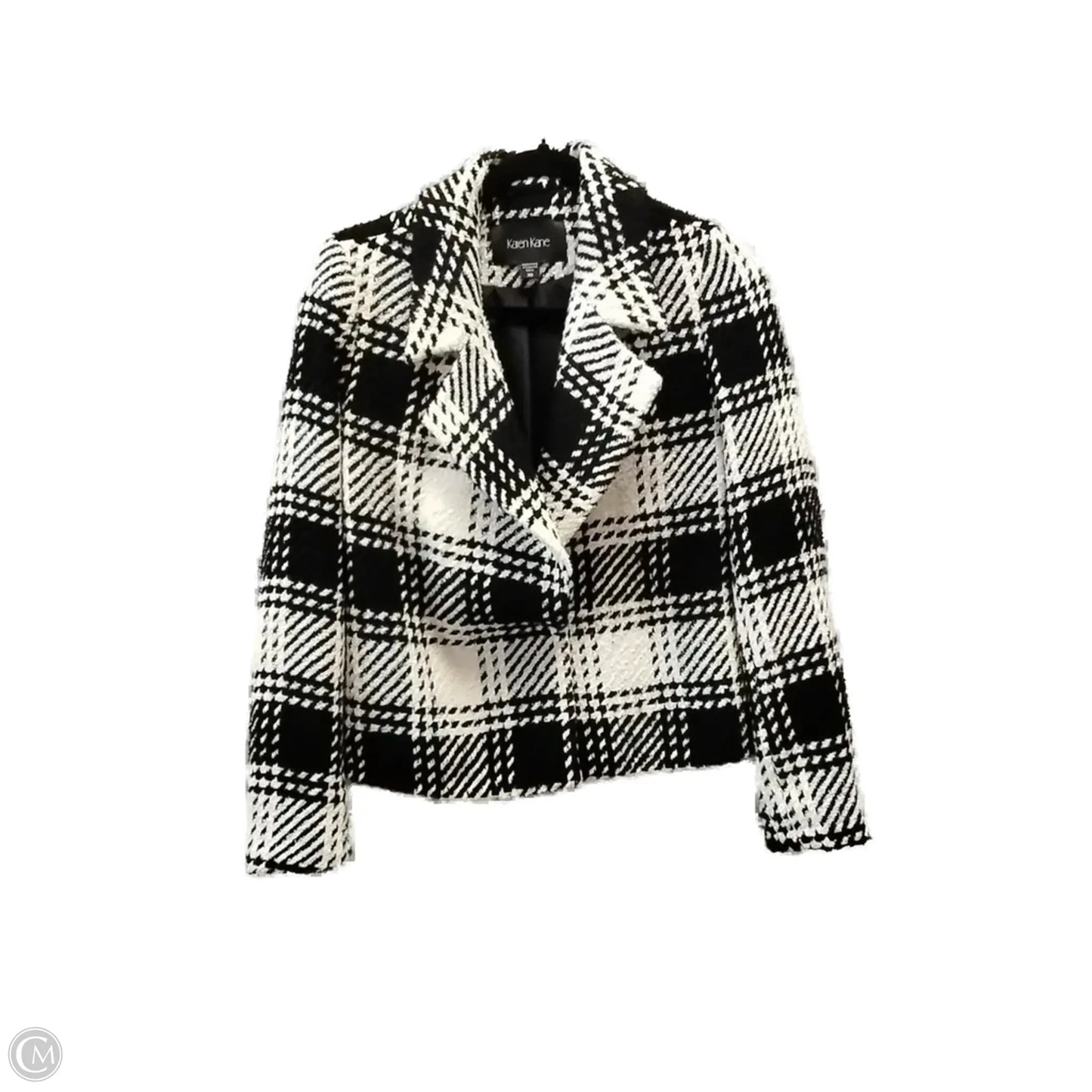 Blazer By Karen Kane In Black & White, Size: Xs
