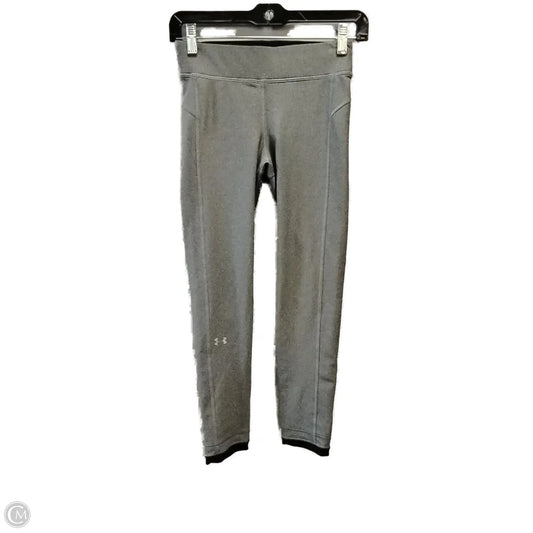 Athletic Leggings By Under Armour In Grey, Size: S