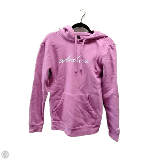 Sweatshirt Hoodie By Adidas In Pink, Size: S