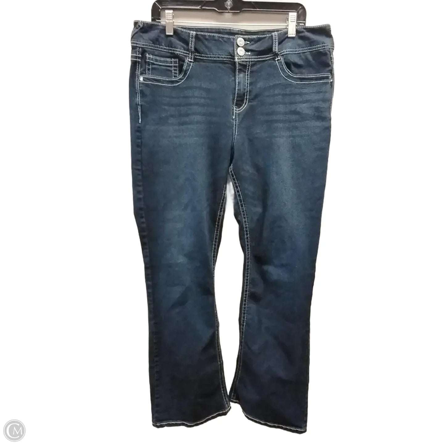 Jeans Boot Cut By Wallflower In Blue Denim, Size: 17