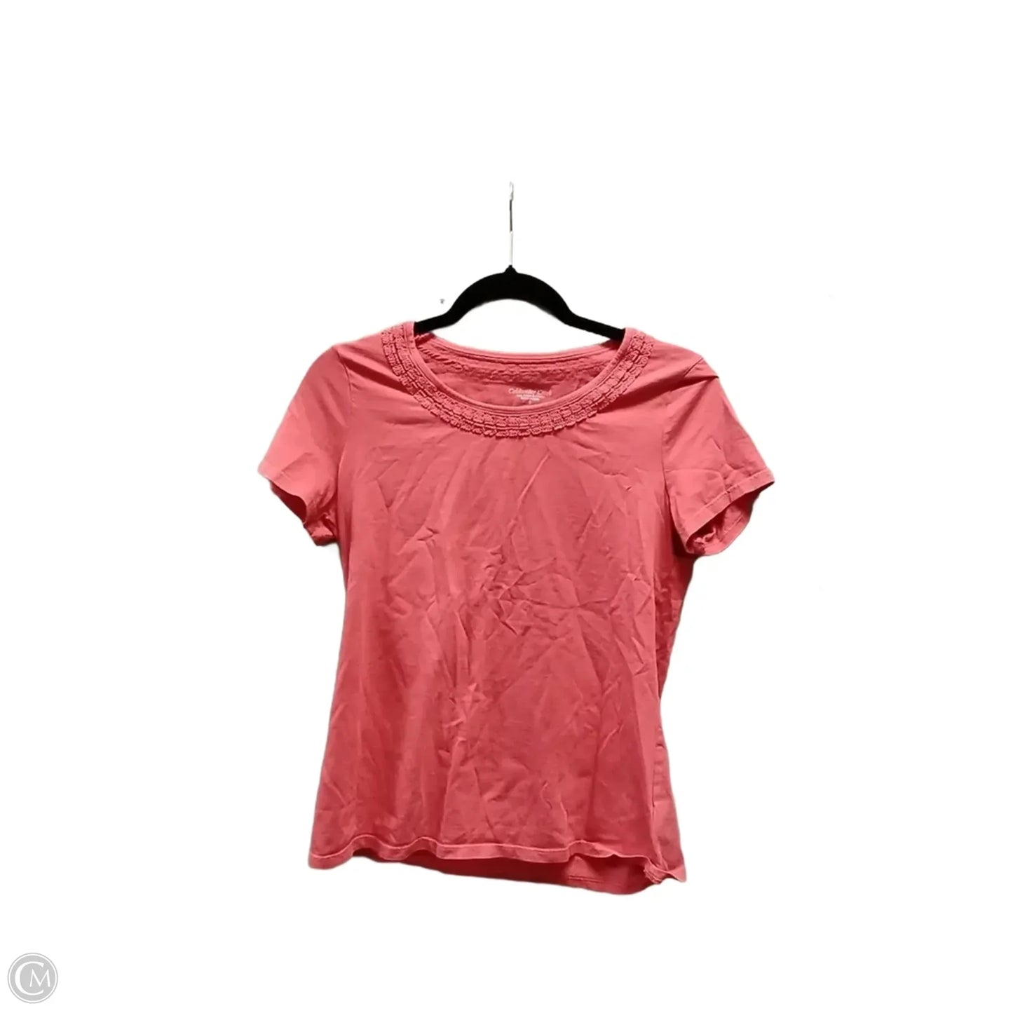 Top Short Sleeve Basic By Coldwater Creek In Peach, Size: S
