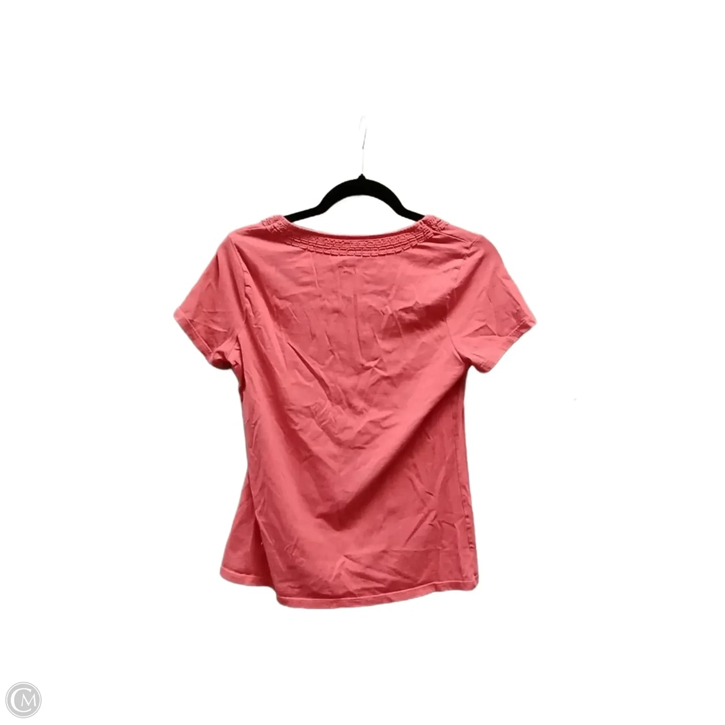 Top Short Sleeve Basic By Coldwater Creek In Peach, Size: S