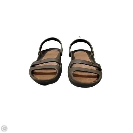 Sandals Sport By Crocs In Brown, Size: 8