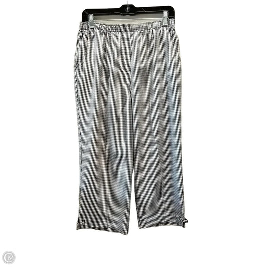 Pants Linen By Allison Daley In Checkered Pattern, Size: 14