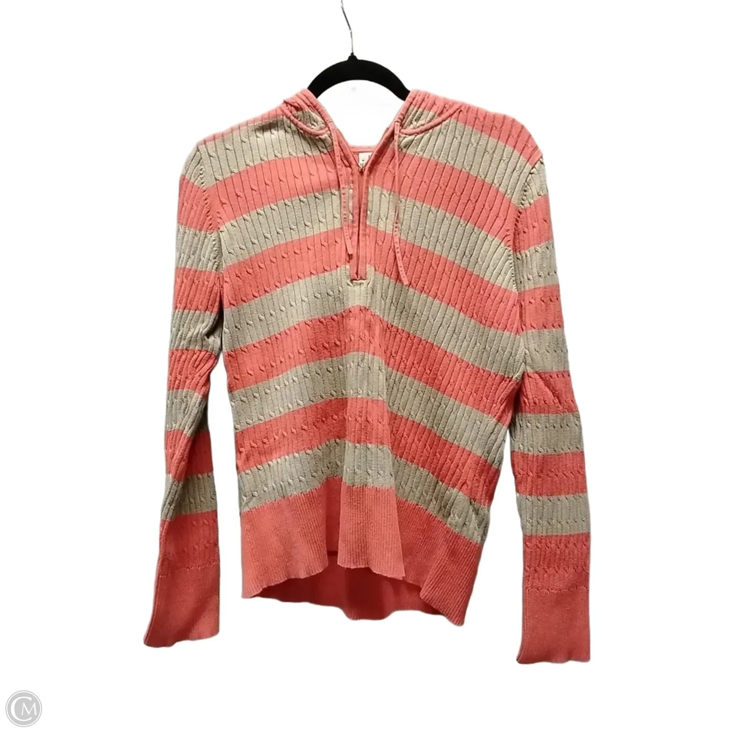 Sweatshirt Hoodie By Liz And Co In Orange & Brown, Size: Xl