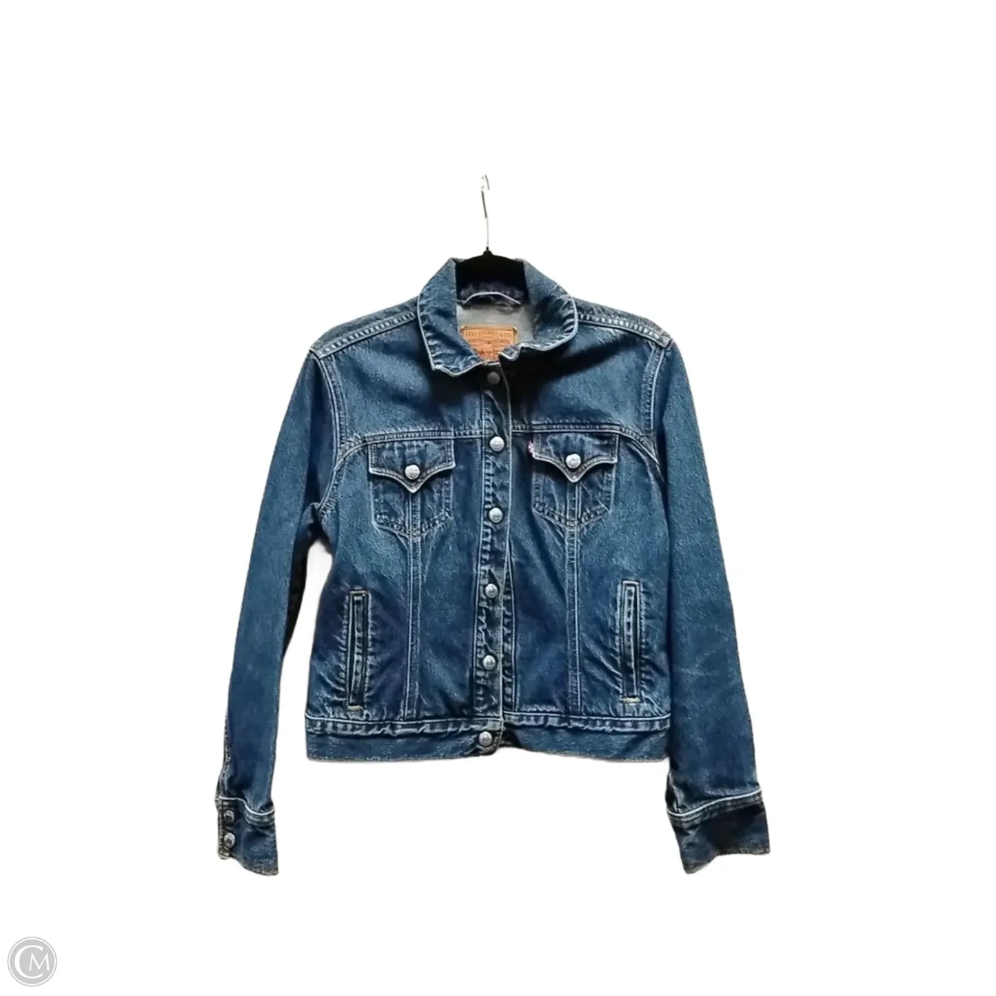 Jacket Denim By Levis In Blue Denim, Size: M