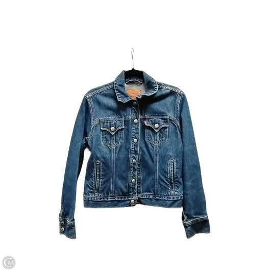 Jacket Denim By Levis In Blue Denim, Size: M