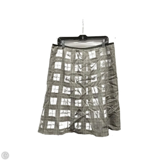 Skirt Midi By Ann Taylor In Tan, Size: L