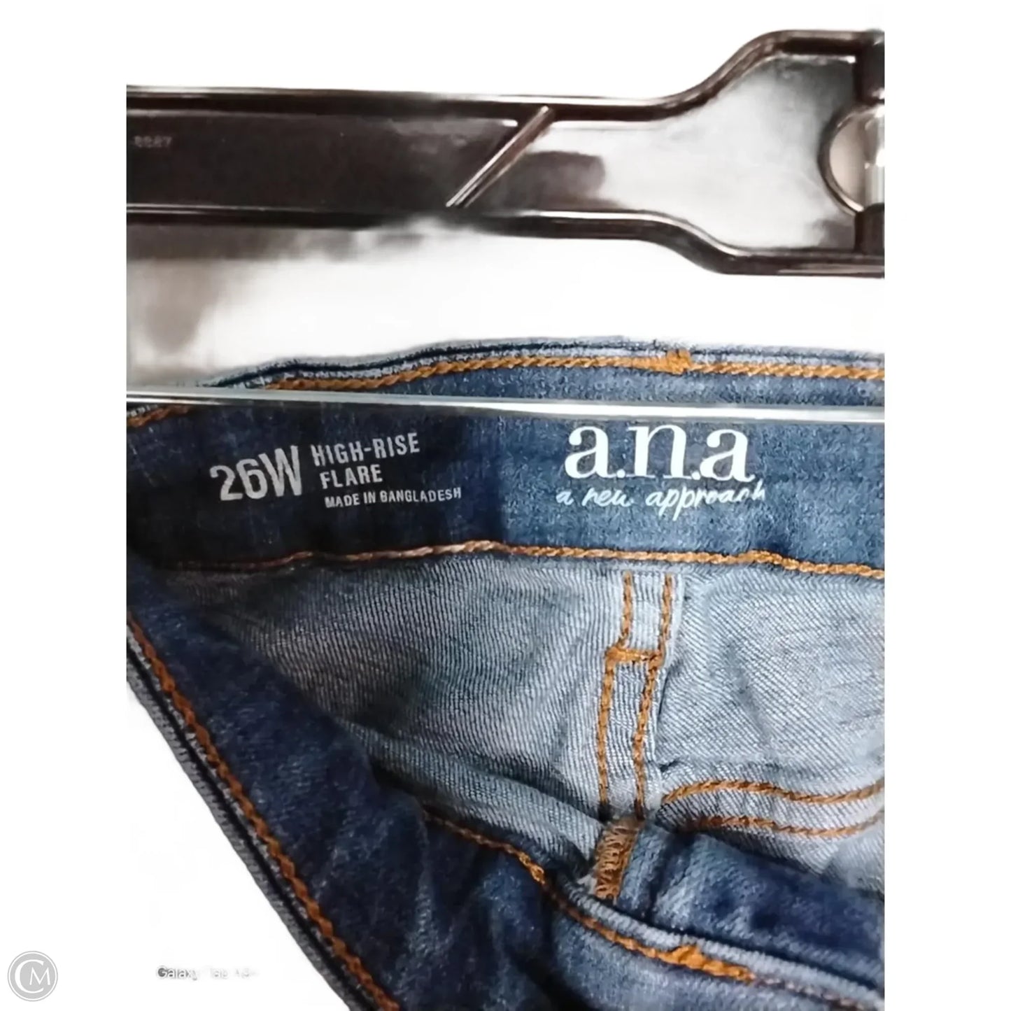 Jeans Flared By Ana In Blue Denim, Size: 26w