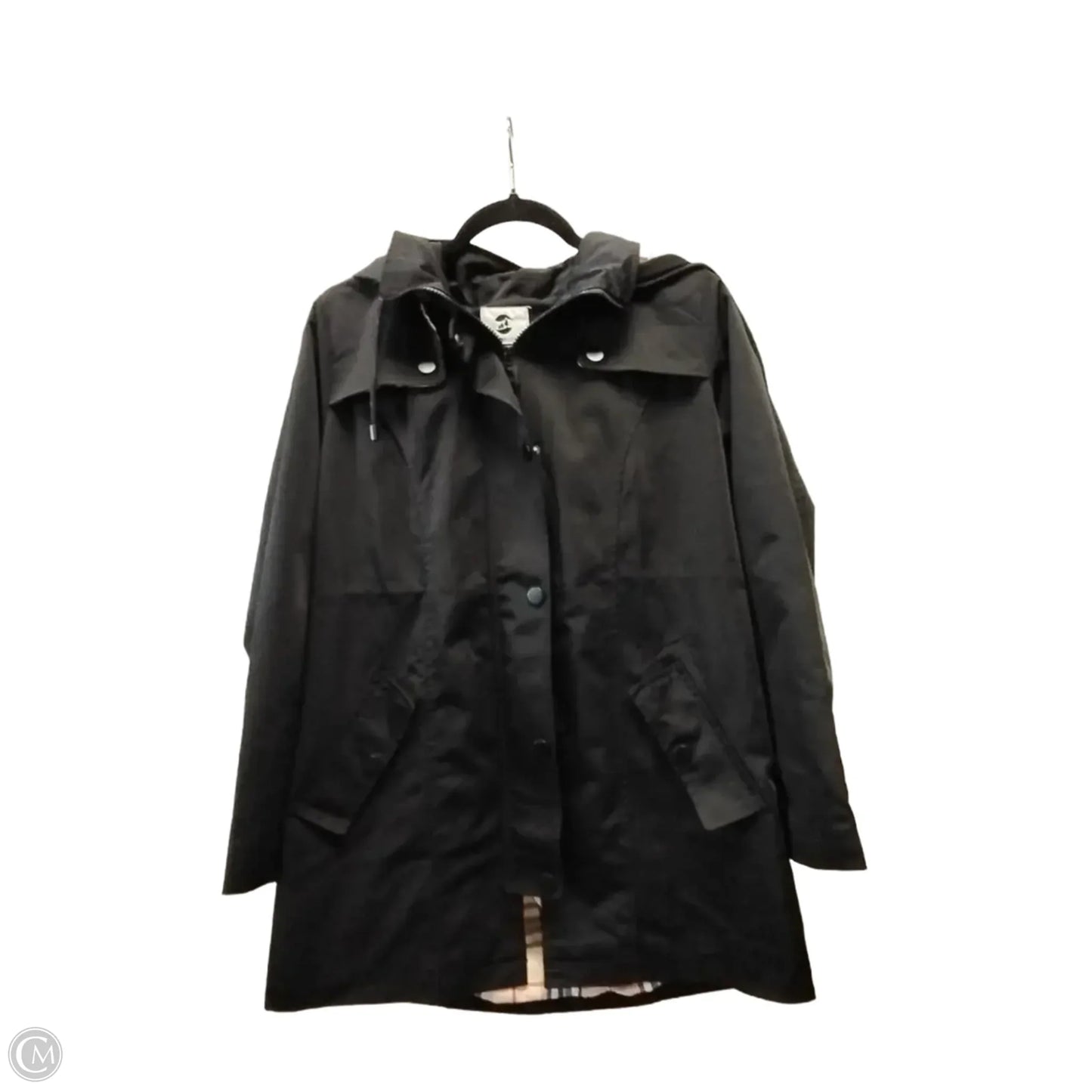 Coat Raincoat By Cmc In Black, Size: S