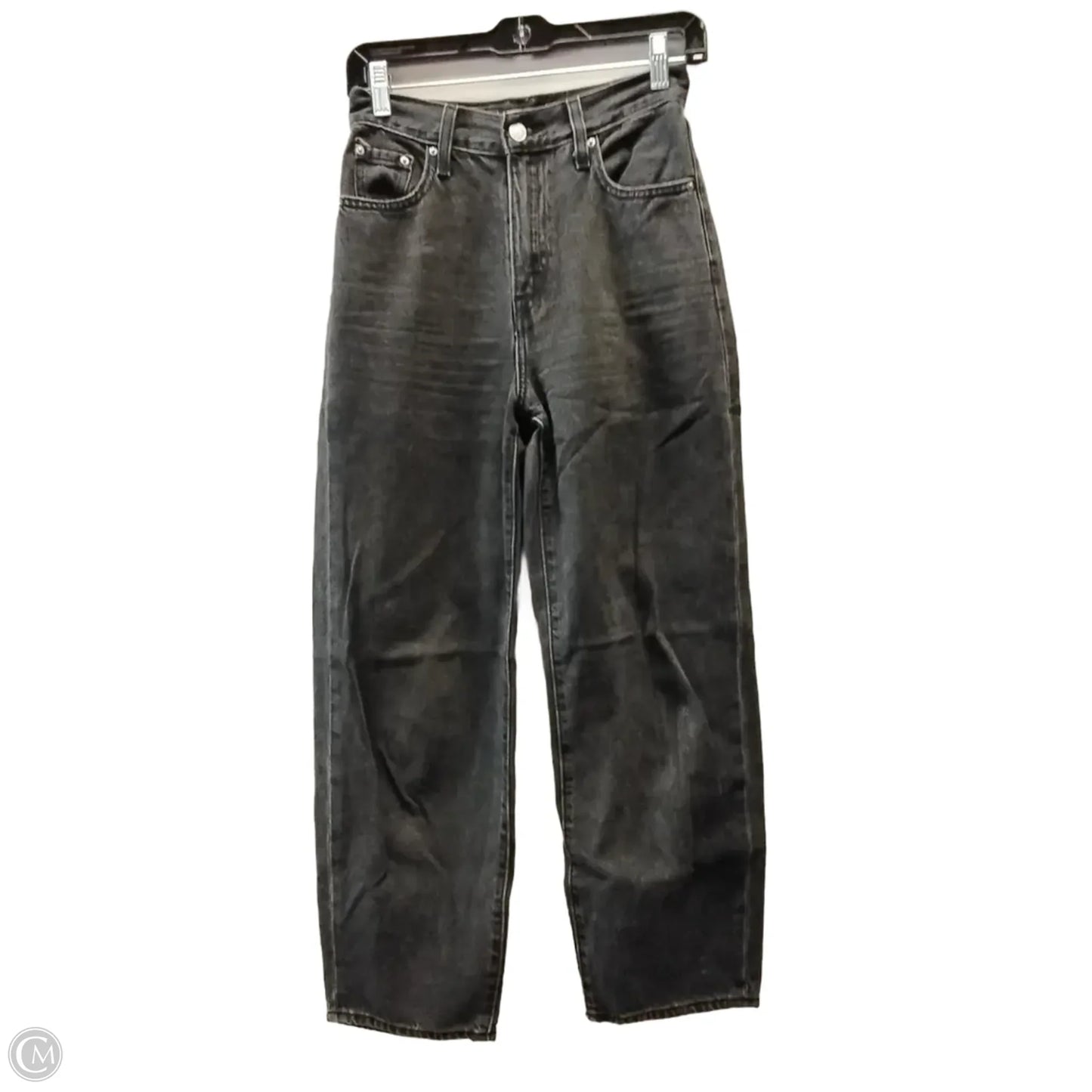 Jeans Wide Leg By Levis In Black, Size: 0