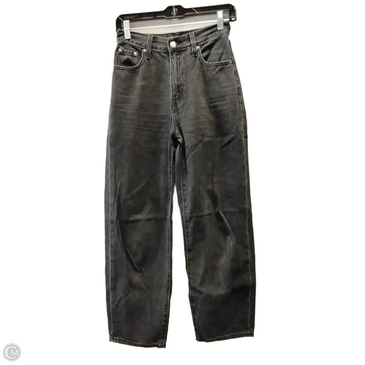 Jeans Wide Leg By Levis In Black, Size: 0