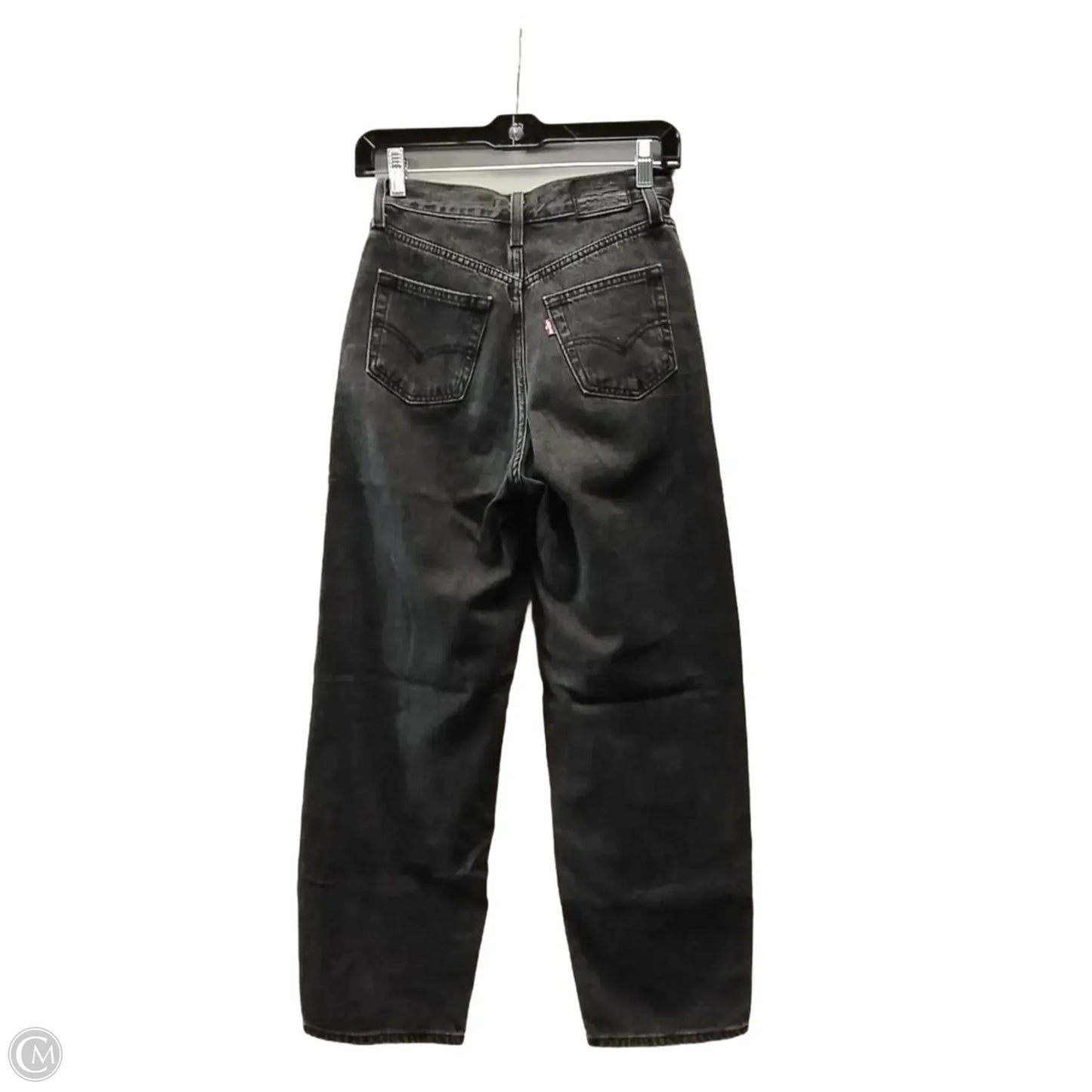 Jeans Wide Leg By Levis In Black, Size: 0