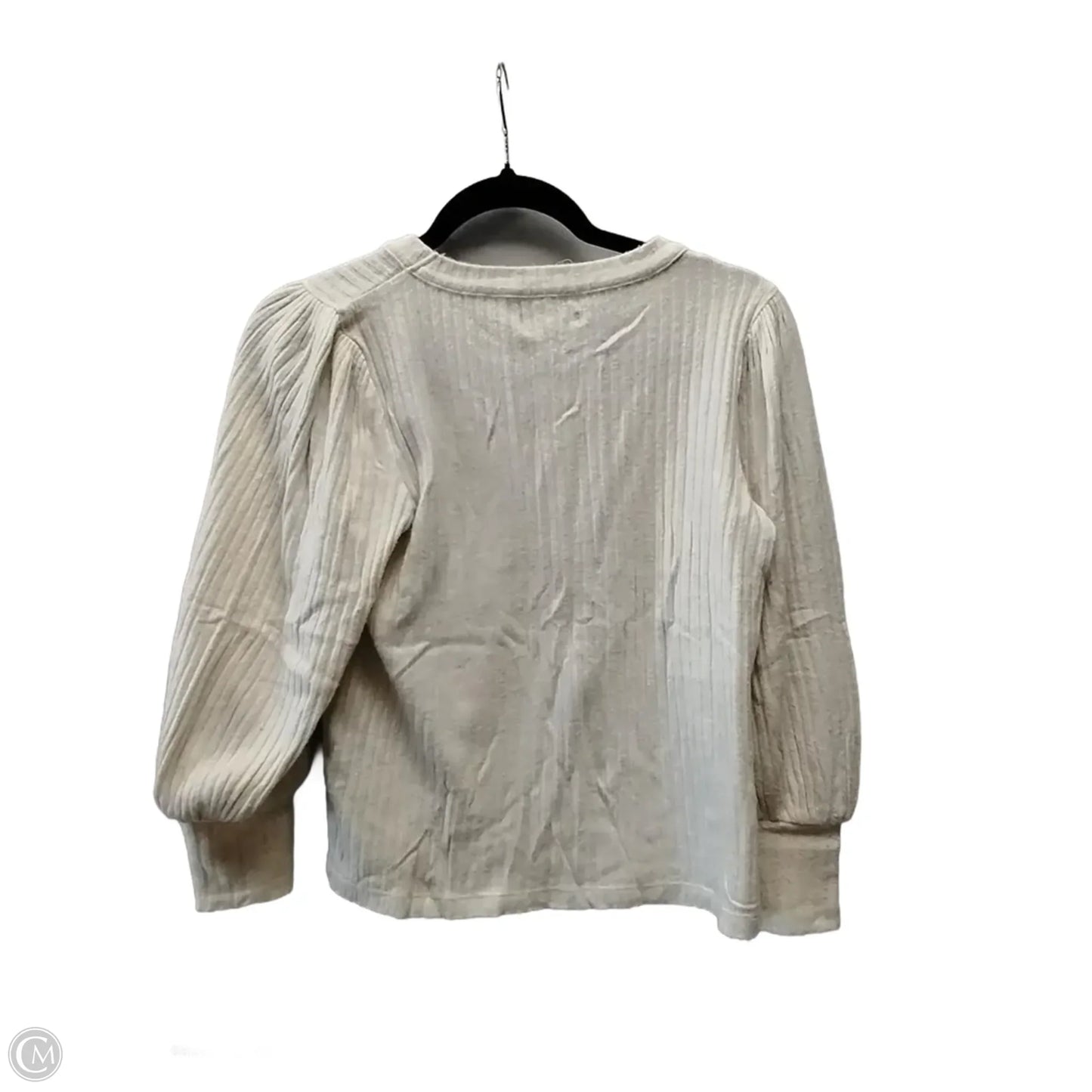 Top Long Sleeve Basic By Madewell In Cream, Size: Xs