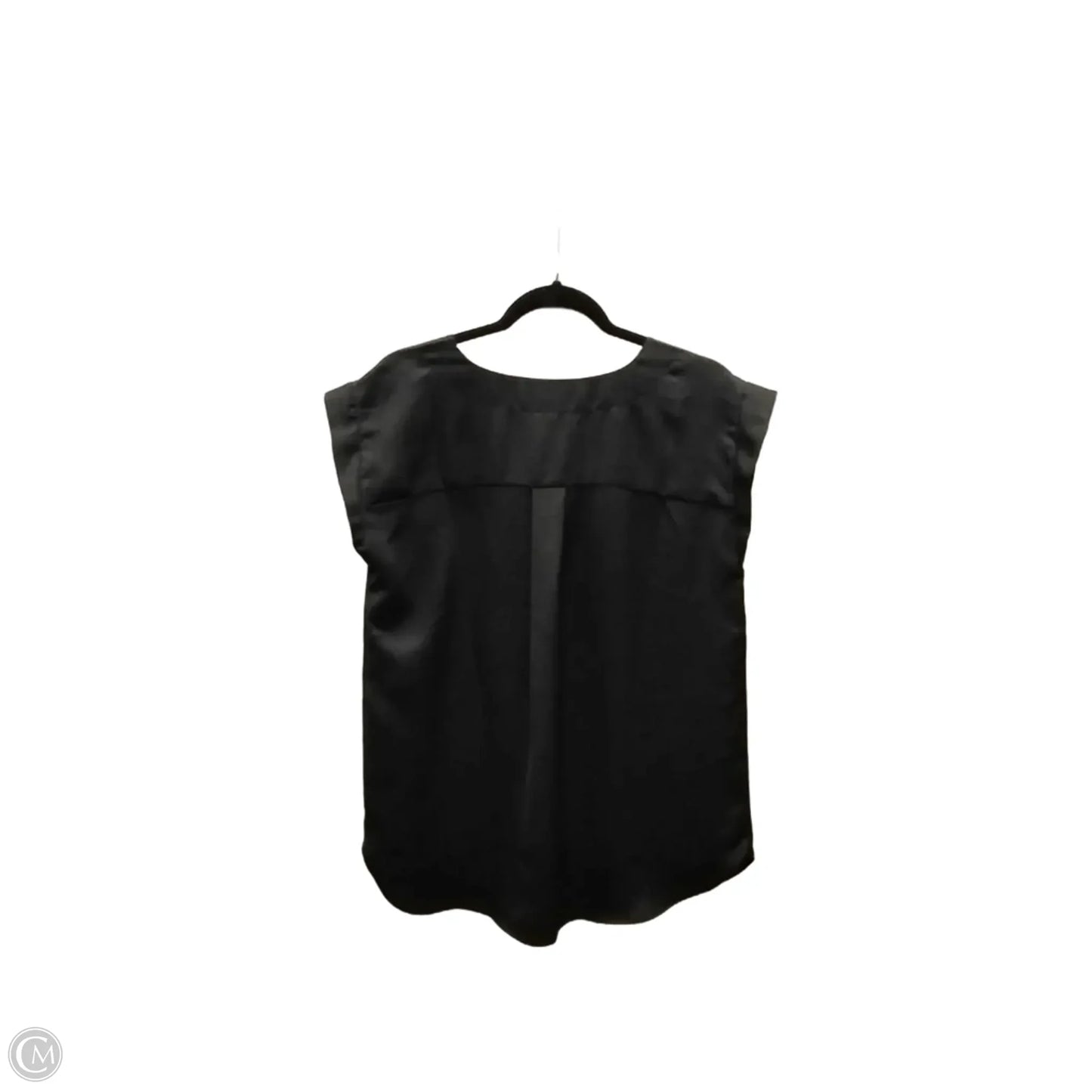 Blouse Short Sleeve By Loft In Black, Size: M