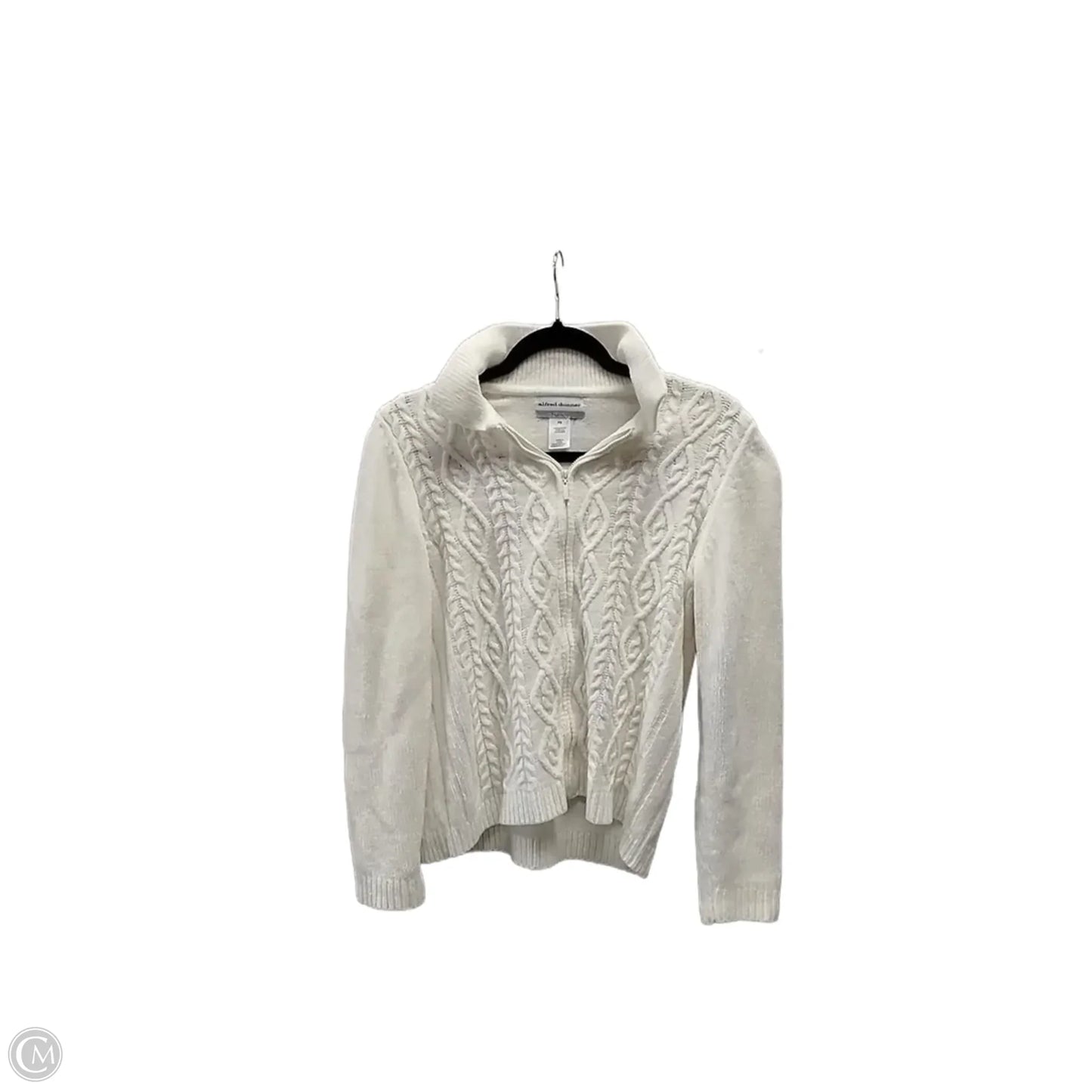 Sweater Cardigan By Alfred Dunner In Beige, Size: Sp