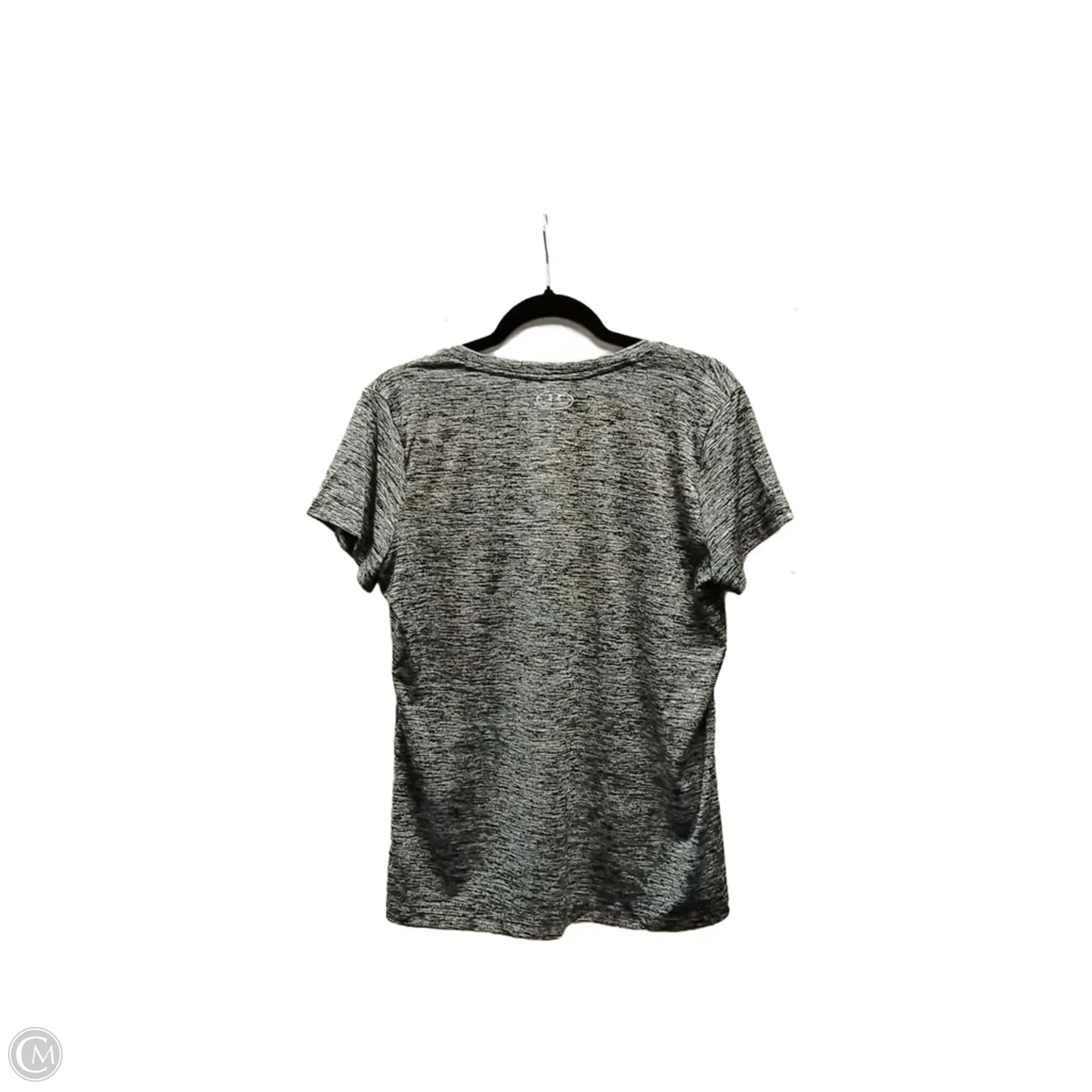 Athletic Top Short Sleeve By Under Armour In Grey, Size: L