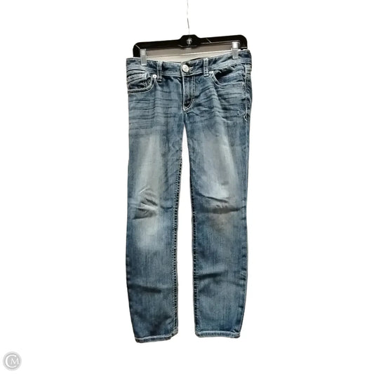 Jeans Skinny By Express In Blue Denim, Size: 4