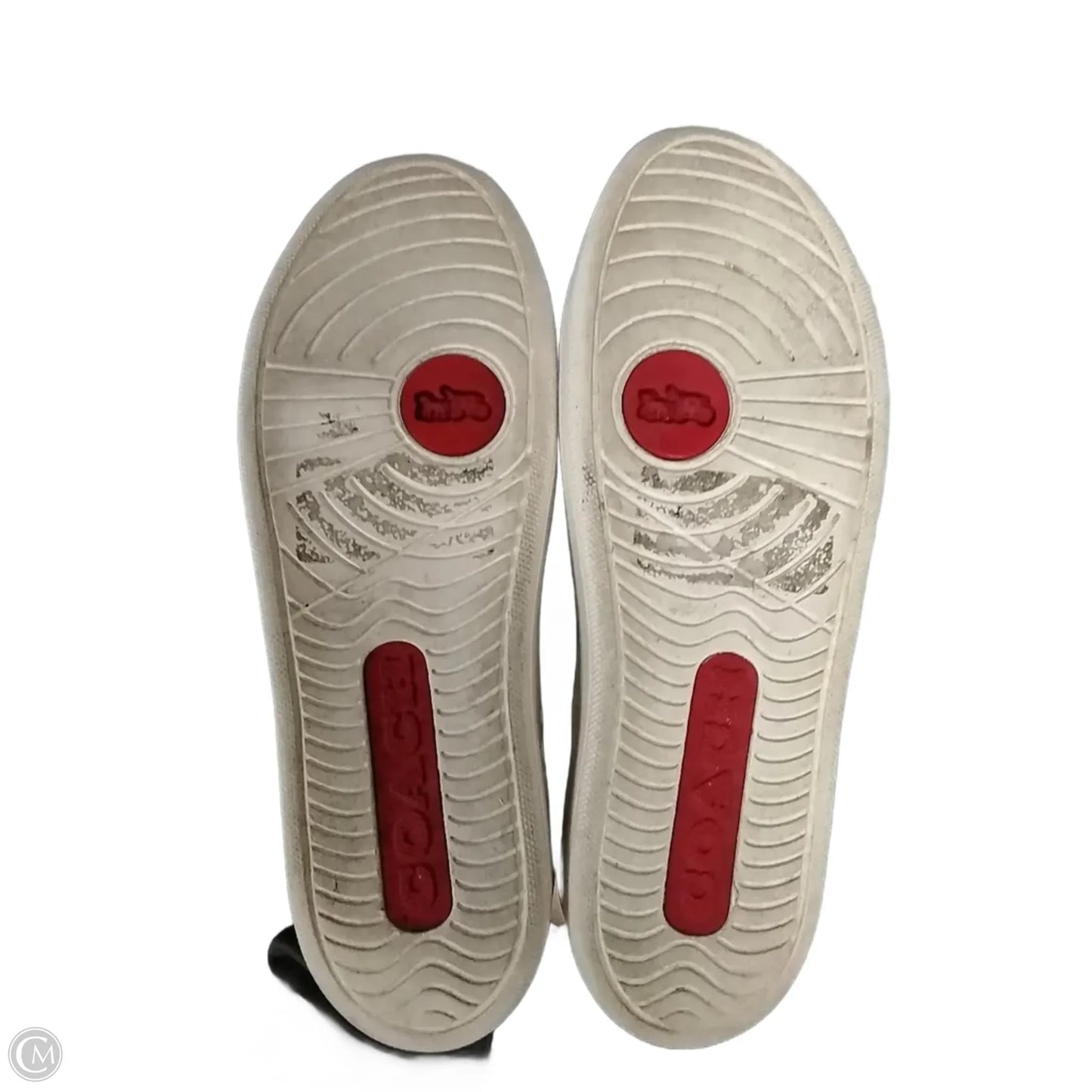 Shoes Designer By Coach In Red & Tan, Size: 7.5