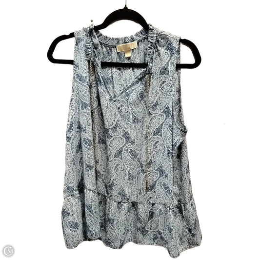 Blouse Sleeveless By Michael By Michael Kors In Paisley Print, Size: Xl