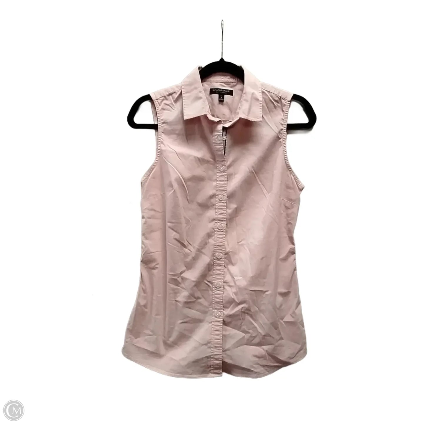 Blouse Sleeveless By Banana Republic In Pink, Size: S