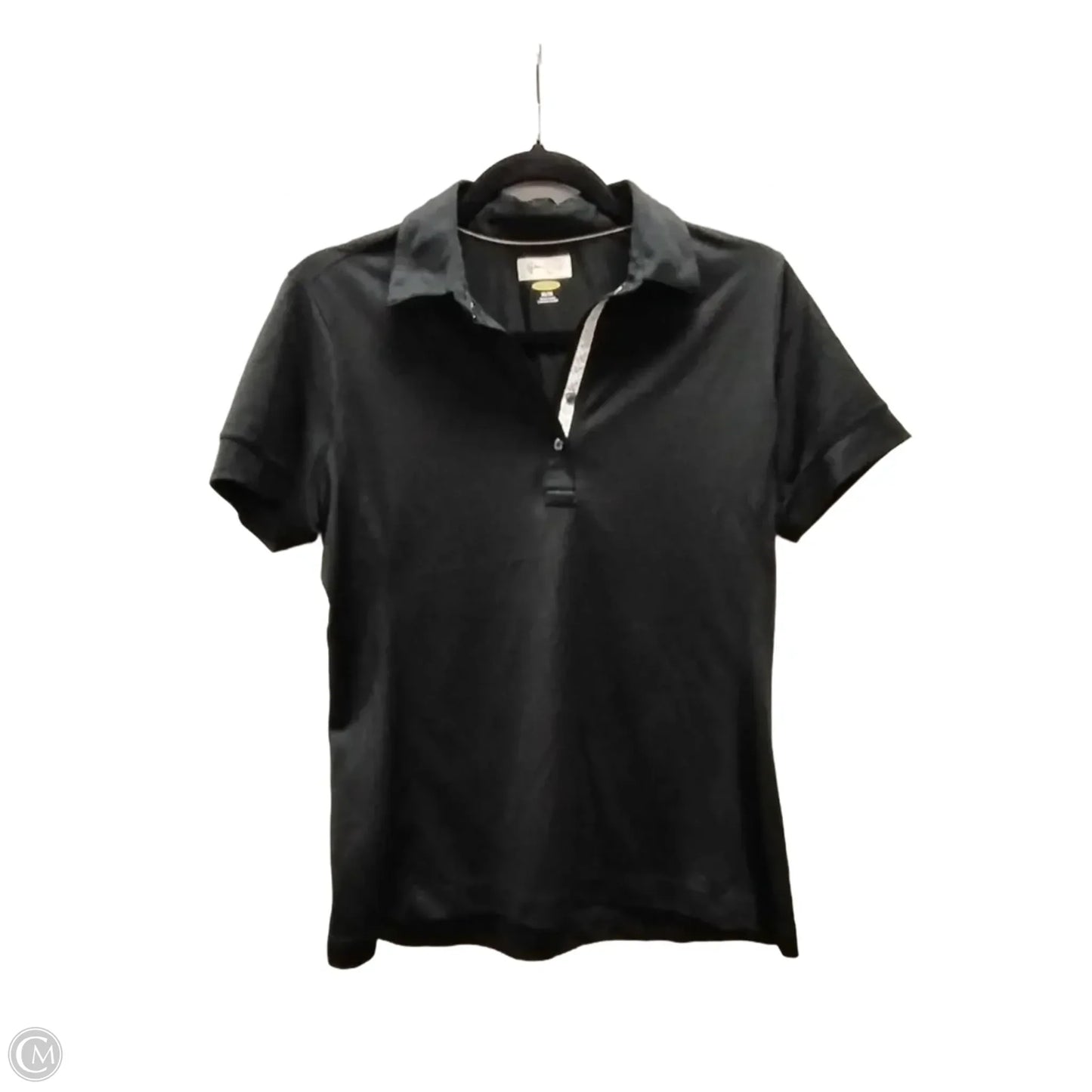 Athletic Top Short Sleeve By Greg Norman In Black, Size: M