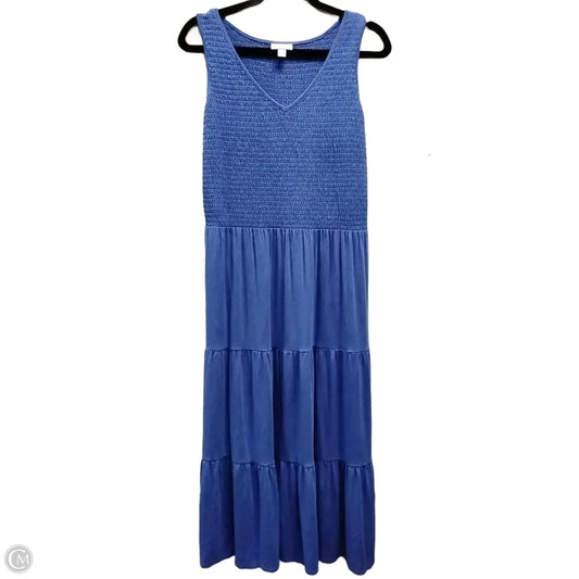 Dress Casual Maxi By J. Jill In Blue, Size: 8tall