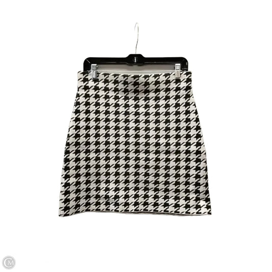 Skirt Midi By Loft In Black & White, Size: S