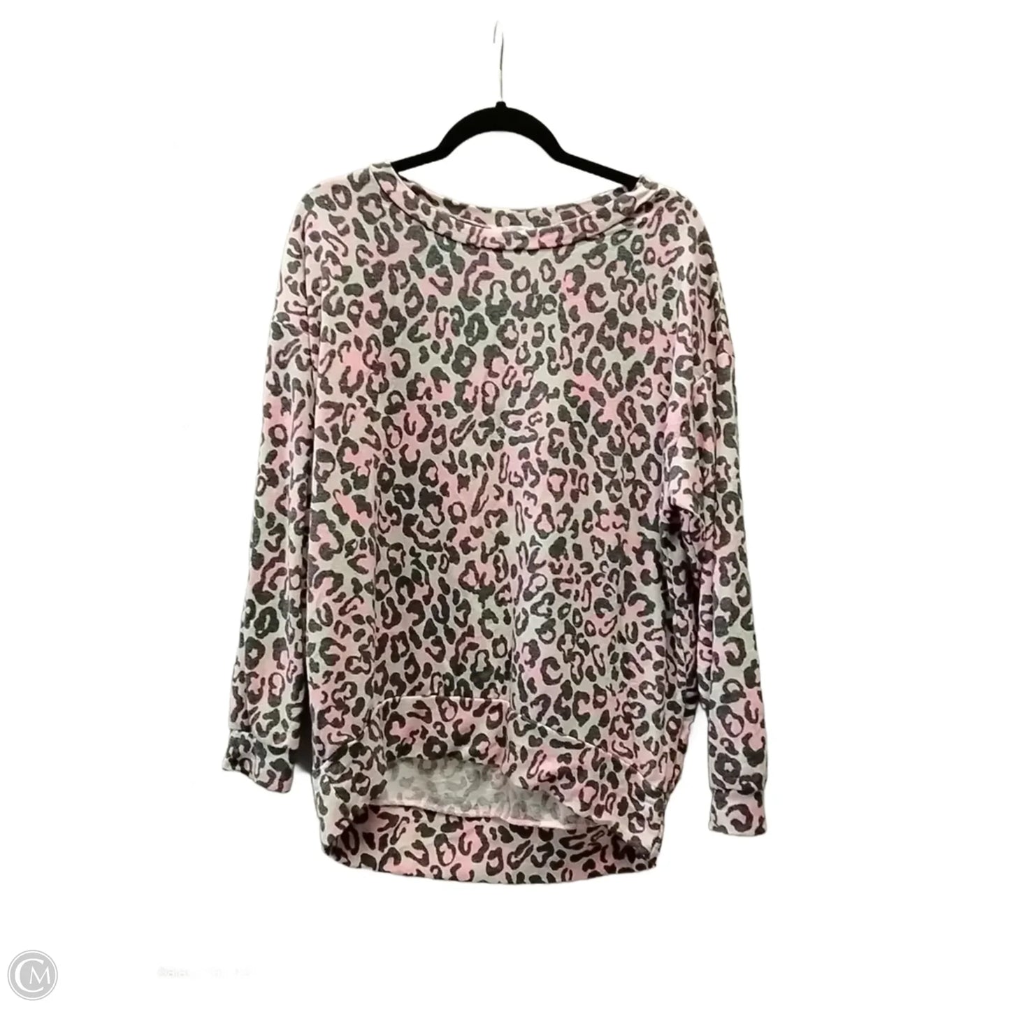 Sweatshirt Crewneck By White Birch In Animal Print, Size: M