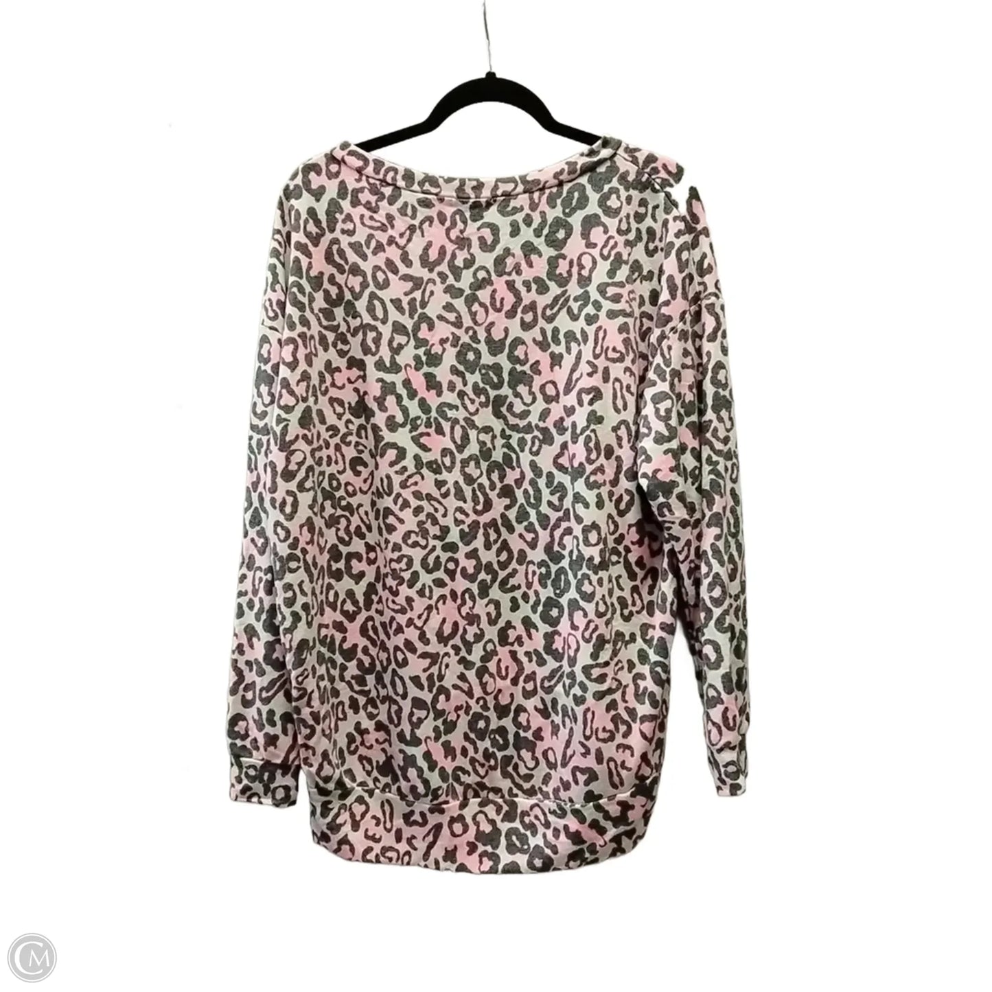 Sweatshirt Crewneck By White Birch In Animal Print, Size: M