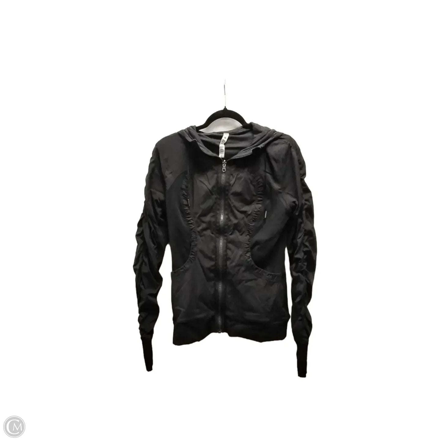 Athletic Jacket By Lululemon In Black, Size: M