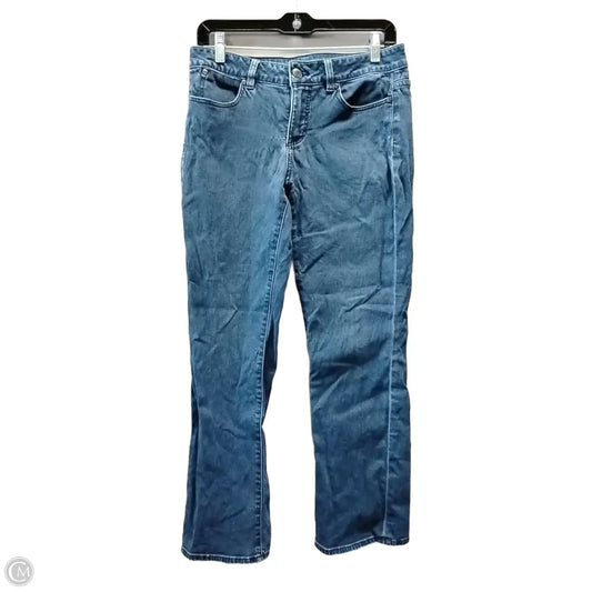 Jeans Boot Cut By Talbots In Blue Denim, Size: 8p