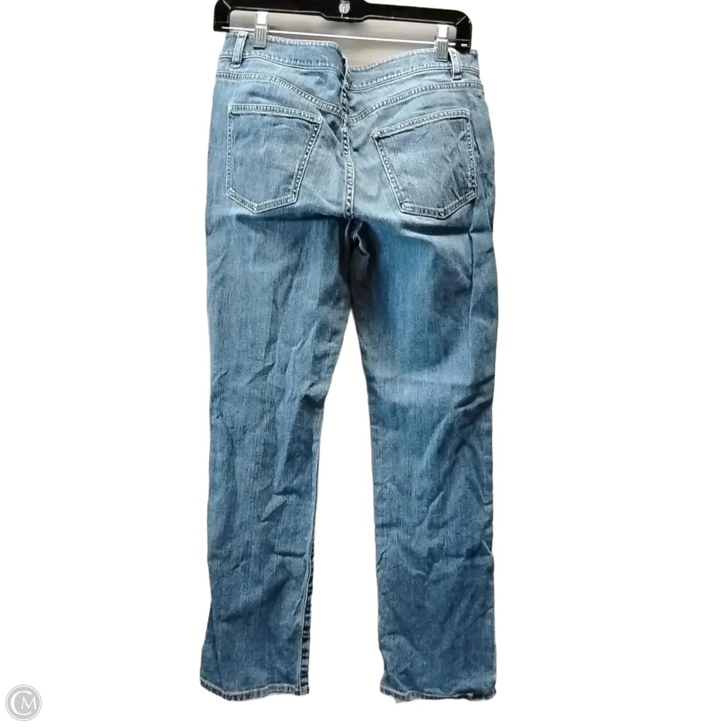 Jeans Straight By Talbots In Blue Denim, Size: 8p