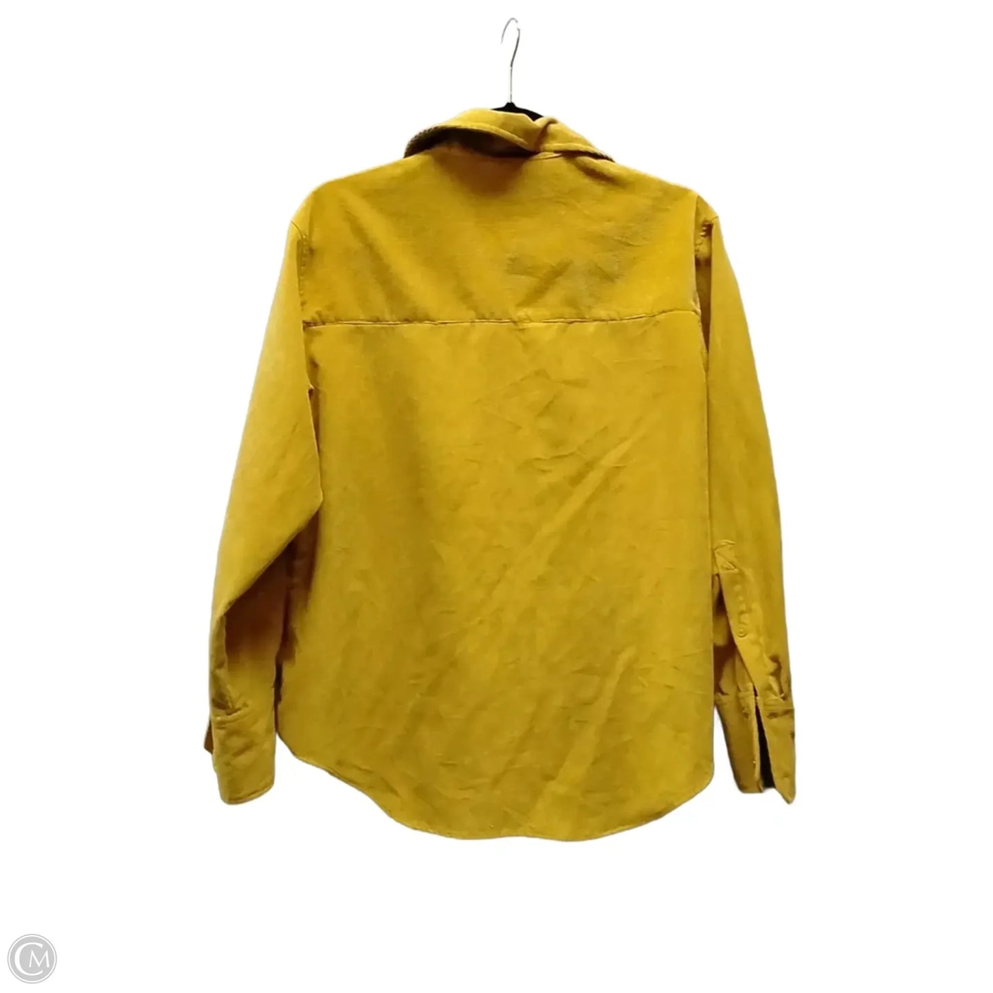 Jacket Shirt By Zara In Yellow, Size: S