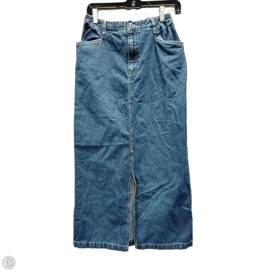 Skirt Maxi By Route 66 In Blue Denim, Size: 10