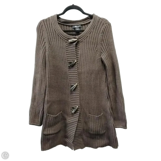 Sweater Cardigan By Style And Company In Brown, Size: S