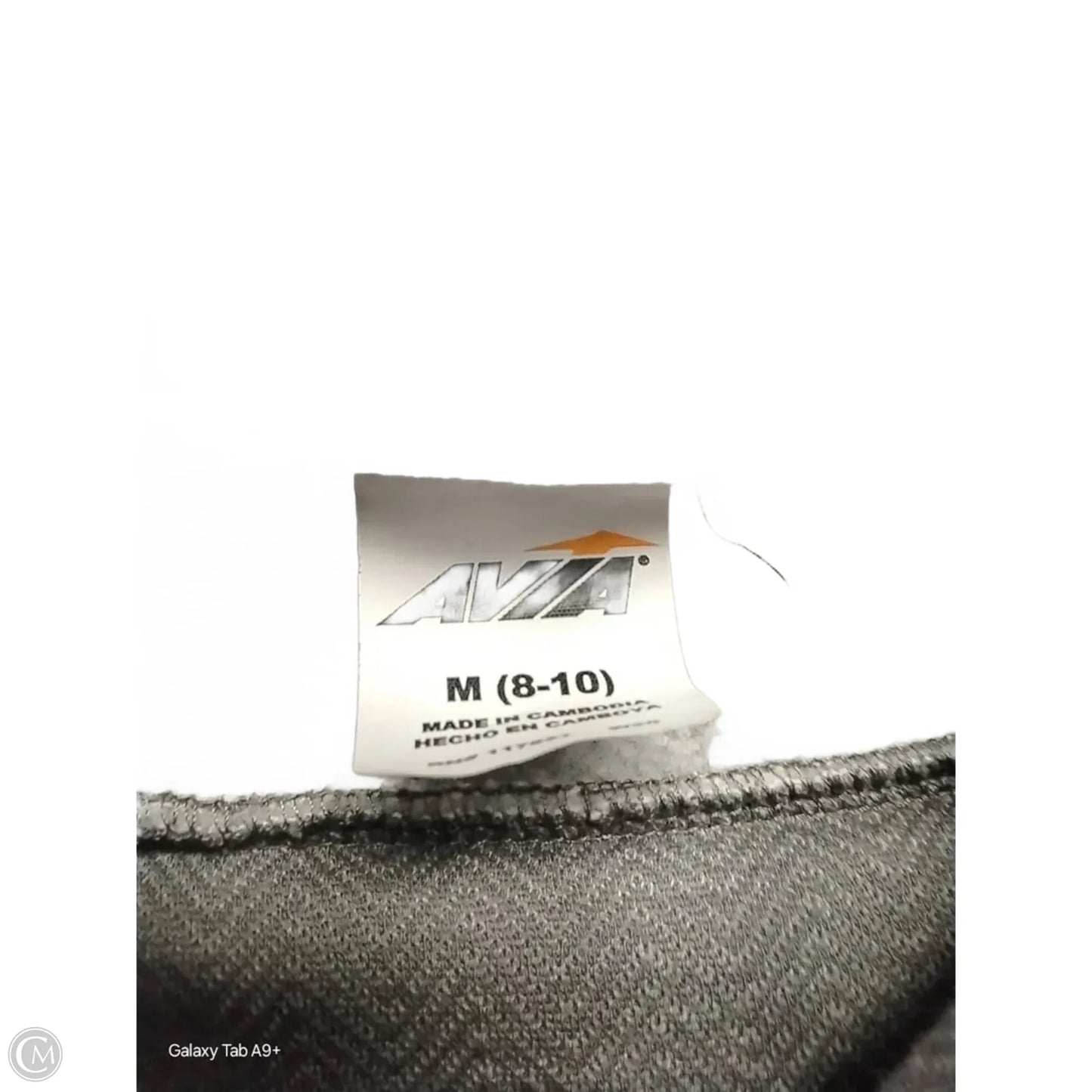 Sweatshirt Collar By Avia In Grey, Size: M