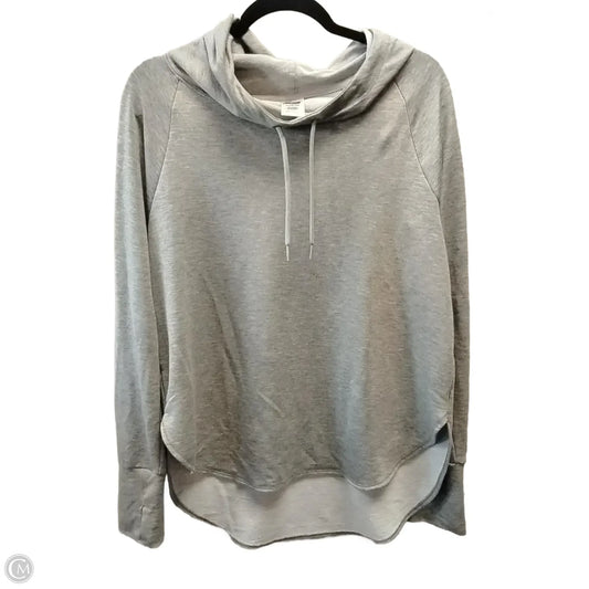 Sweatshirt Hoodie By Avia In Grey, Size: L